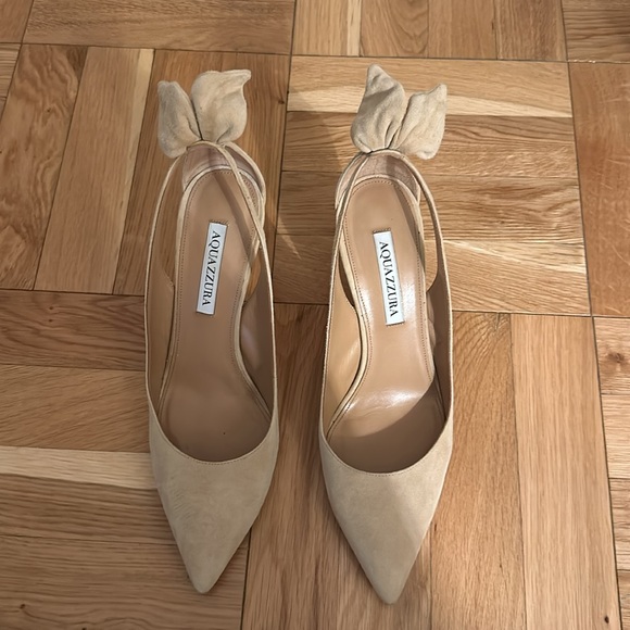 Aquazzurra 85mm Bow Tie Pumps Size 9 - Picture 5 of 5